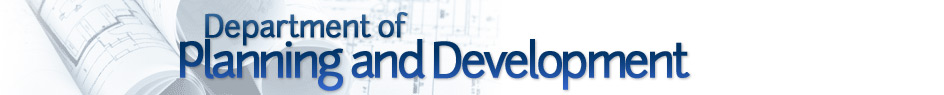 "Department of Planning and Development" banner