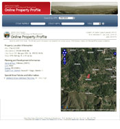 Property Profile app with an Interactive Map