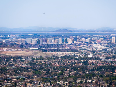 a view of Santa Clara County horizon
