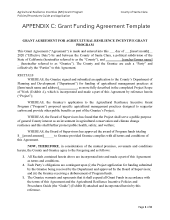 ARI Grant Agreement Template Thumbnail