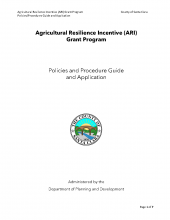 ARI Grant Program Cover